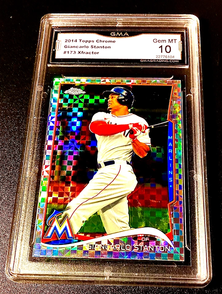 Giancarlo Stanton XFractor Gem Mint 10 2014 Topps Chrome New York Yankees #173 - Image 3 of 4