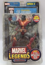 2004 TOY BIZ MARVEL LEGENDS SERIES V 5 COLOSSUS w COMIC BOOK AND WALL DISPLAY