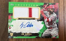 2021 Topps Inception - Autograph Patch Jo Adell #APC-JA Green /75 (AU, MEM, RC)