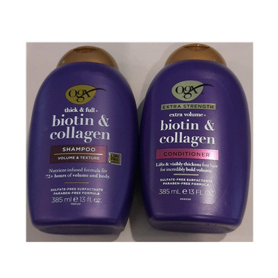 OGX Thick & Full+ Biotin & Collagen Shampoo & Conditioner 13 fl oz Fine Hair