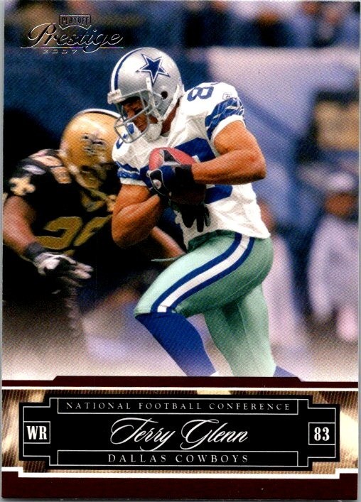 2007 Playoff Prestige Terry Glenn Dallas Cowboys