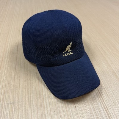 Vtg Kangol Tropic Ventair Spacecap Baseball Hat Fitted L Breathable Cap Navy