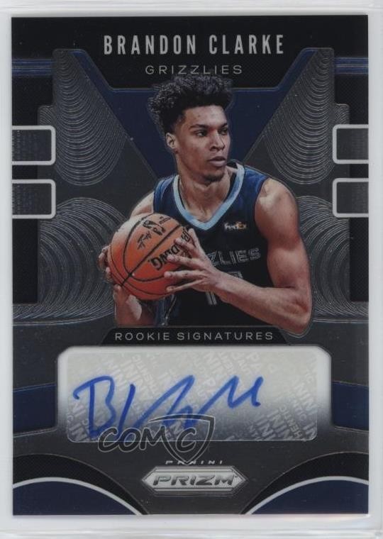 2019-20 Panini Prizm Rookie Signatures Brandon Clarke #RS-BCL Auto RC 1f8v
