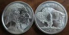one troy ounce .999 fine silver coin