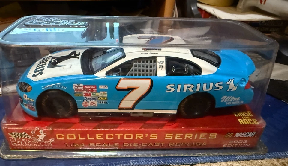 JIMMY SPENCER---1:24 SIRRIUS --7--NASCAR-2003--RACING--CHAMPIONS - Image 2 of 2