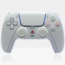 Killscreen PSone White PS5 Controller Retro DualSense Pro 30th Clicky Triggers