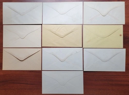 LOT of TEN Patriotic Civil War Postal Covers Mint Unused Flags Slogans