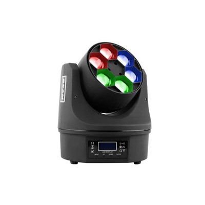 PURElight Mini Moving-Head-Wash, 3-Way, RGBW, 6x15W LEDs, Kompakt, Clubs, Bühnen