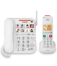 VTech SN5147 Amplified Corded/Cordless Senior Phone with Answering Machine