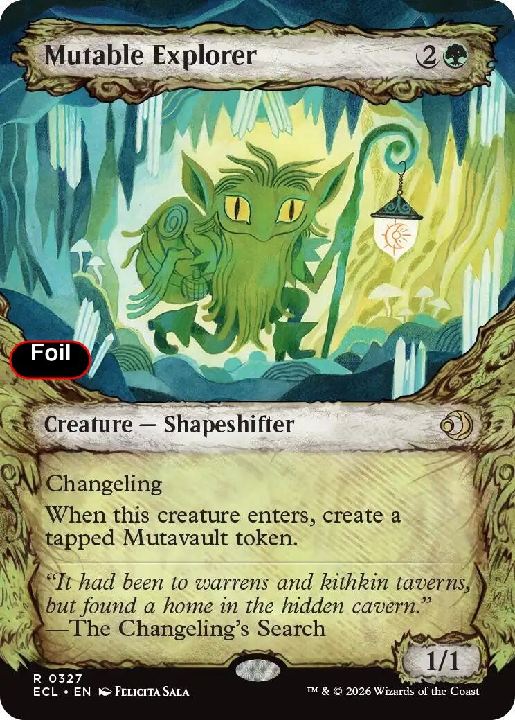 Foil Mutable Explorer (Showcase) - 327 - NM - Lorwyn Eclipsed
