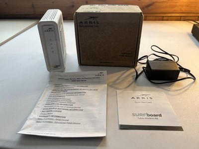 Arris SURFboard SB8200 DOCSIS 3.1 Cable Modem 2-Port Gigabit White Used