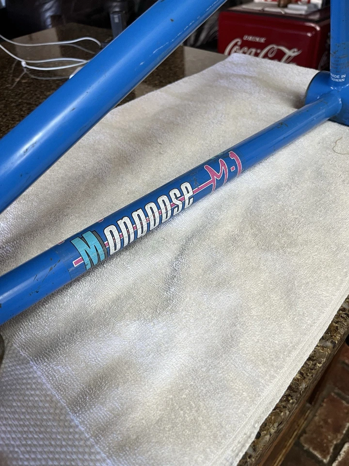 Cuadro Old School Vintage Blue Mongoose M1 BMX años 80 OG Vintage 20" 1986 Foto 3 de 4