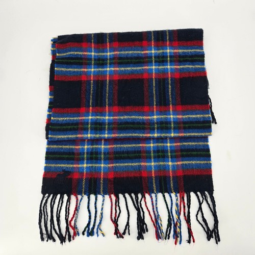 Abercrombie Kids Plaid Heritage Preppy Winter Fringe Scarf VGUC