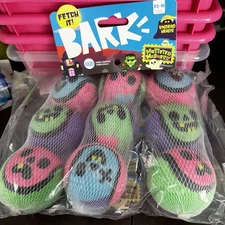 Bark Box 3 Packs Of 3 Muttster Madness Zombie Undead Head Ball Dog Toy XS-M NWT