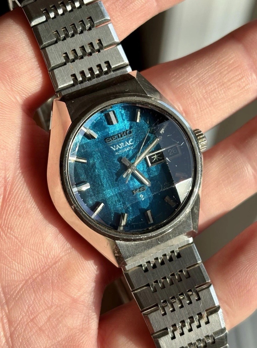 デットストックSEIKO VANAC 5626-723A King Seiko VANAC 5626-723A Blue Morpho 56KS Faceted Crystal