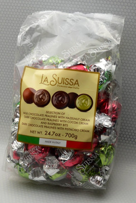 LA Suissa Milk Chocolate Filled w/Hazelnut Cream & Crunchy Rice (choose)