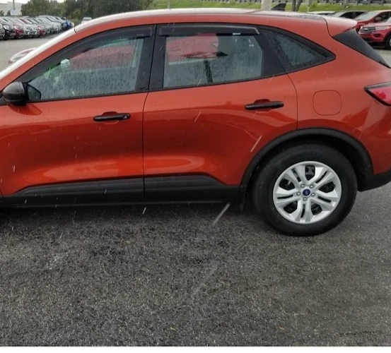 Protectores de lluvia contra humo TrailFx viseras de ventilación 3M cinta adhesiva para Ford Escape SUV 2020-2025 Foto 4 de 4