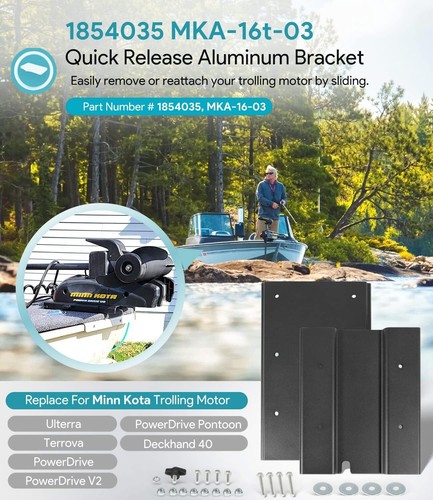 1854035 MKA-16-03 Trolling Motor Quick Release Bracket for Minn Kota Ulterra - Bild 2 von 20