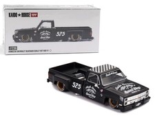 Kaido House x Mini GT 1:64 Chevrolet Silverado Dually Hot Rod V1 Black KHMG236