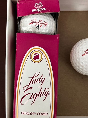 Pelotas de golf Ram Lady Eighty vintage nuevas en caja damas 2 mangas y 1 sueltas - Imagen 7 de 10