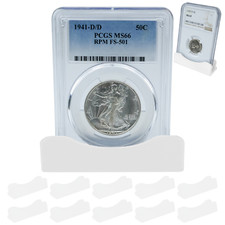 (10) PCGS Coin Slab Holder Display Stand NGC Coins Holders Case Storage Plastic