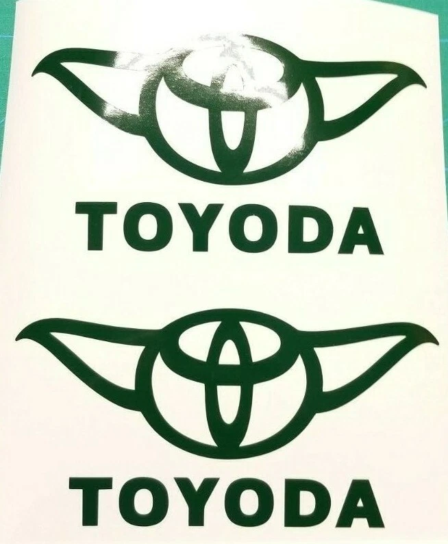 2x Calcomanías Adhesivas Divertidas Toyoda Toyota FJ Land Cruiser 4Runner Tacoma Tundra Foto 3 de 4