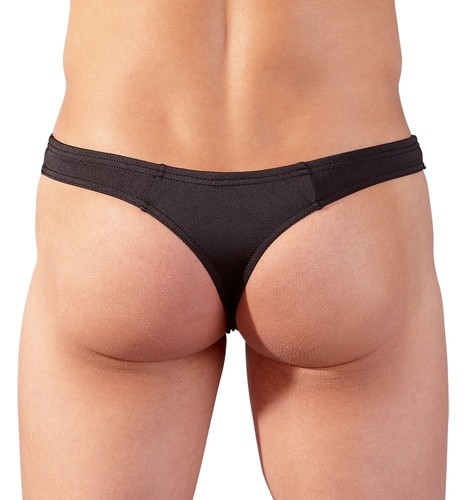 Svenj. Rio String 2 Öffnungen Penisloch Anatomisch schwarz Showmaster in S - 2XL - Bild 11 von 12