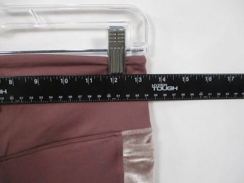 Victoria's Secret Damen Leggings klein lila kuschelig PINK Samt Taschen Stretch - Bild 8 von 10