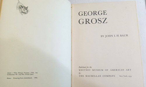George Grosz von John Baur 1954 Whitney Museum; 1960 von Herbert Bittner Erstausgabe - Bild 4 von 15