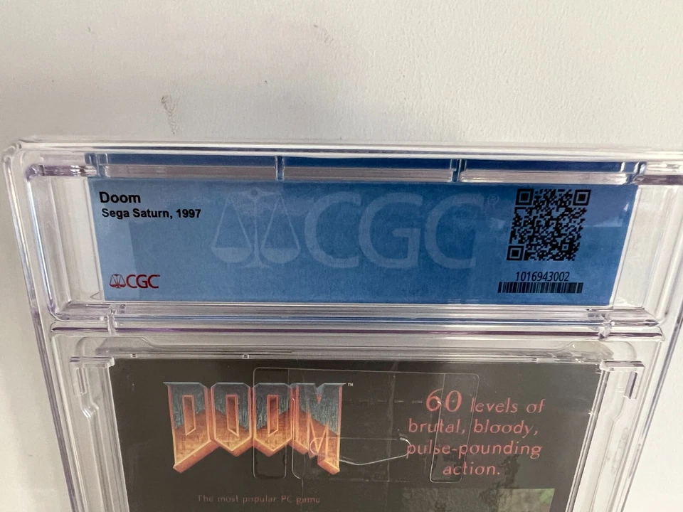 Doom (Sega Saturn) CGC 9.8 A+ New Sealed Graded WATA VGA 1st Print 1997 - Image 3 of 4