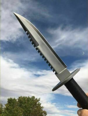 17 Inches Handmade D2 LILE First Blood Tribute Knife Rambo with Leather Cover
