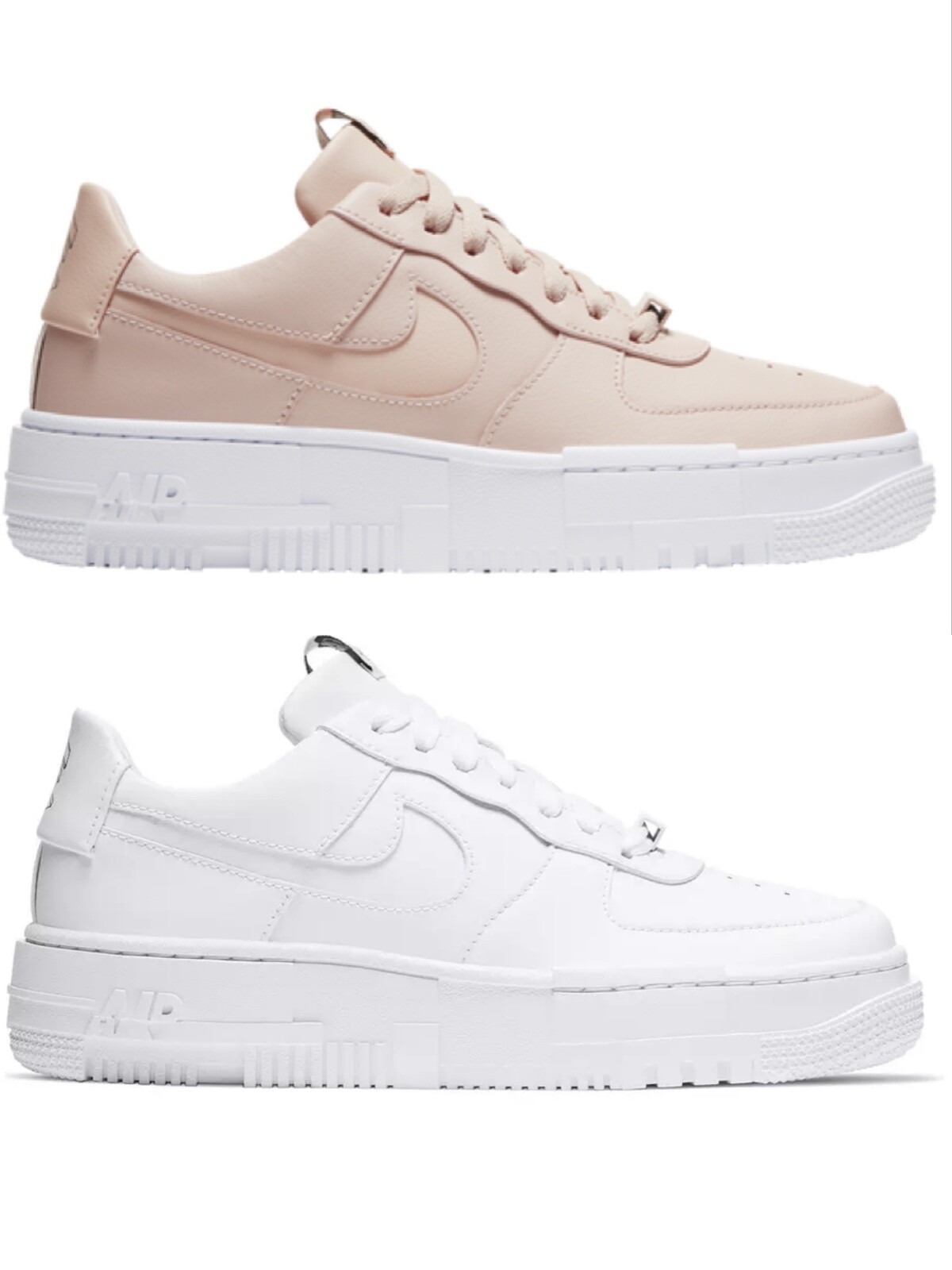 Nike AIR FORCE 1 PIXEL Women's CASUAL Shoes White Beige Pink US Sizes 6-11  NEW | eBay