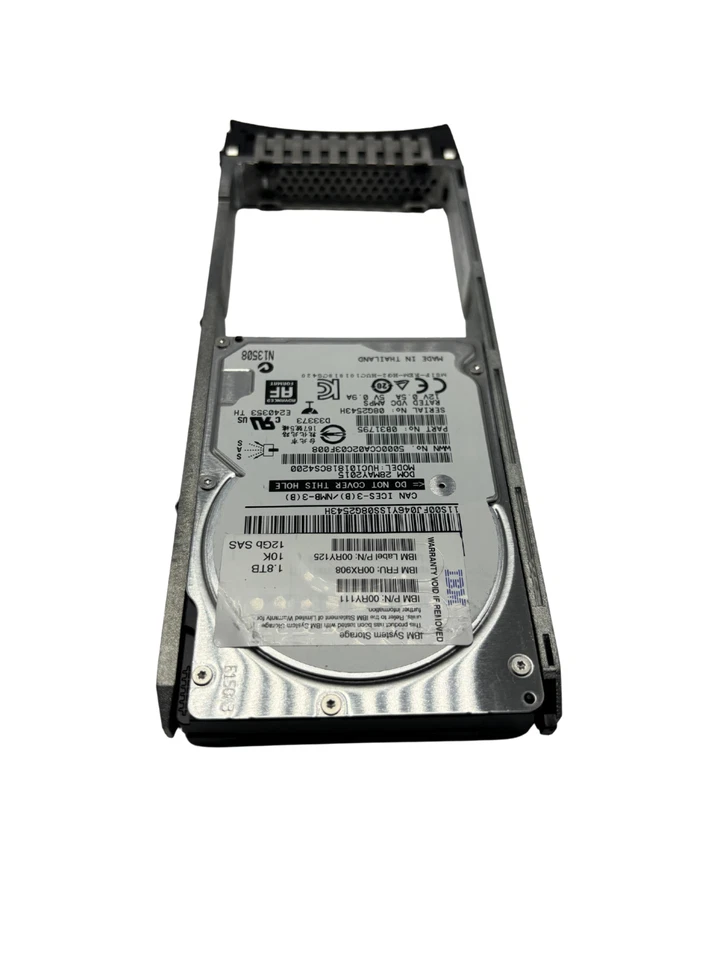 IBM 00RX908 1.8TB SAS 10K 2.5" 12G Hard Drive 00RY111 w60 - Image 3 of 3