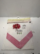 table runner floral embroidery 12"x72" vintage spring summmer