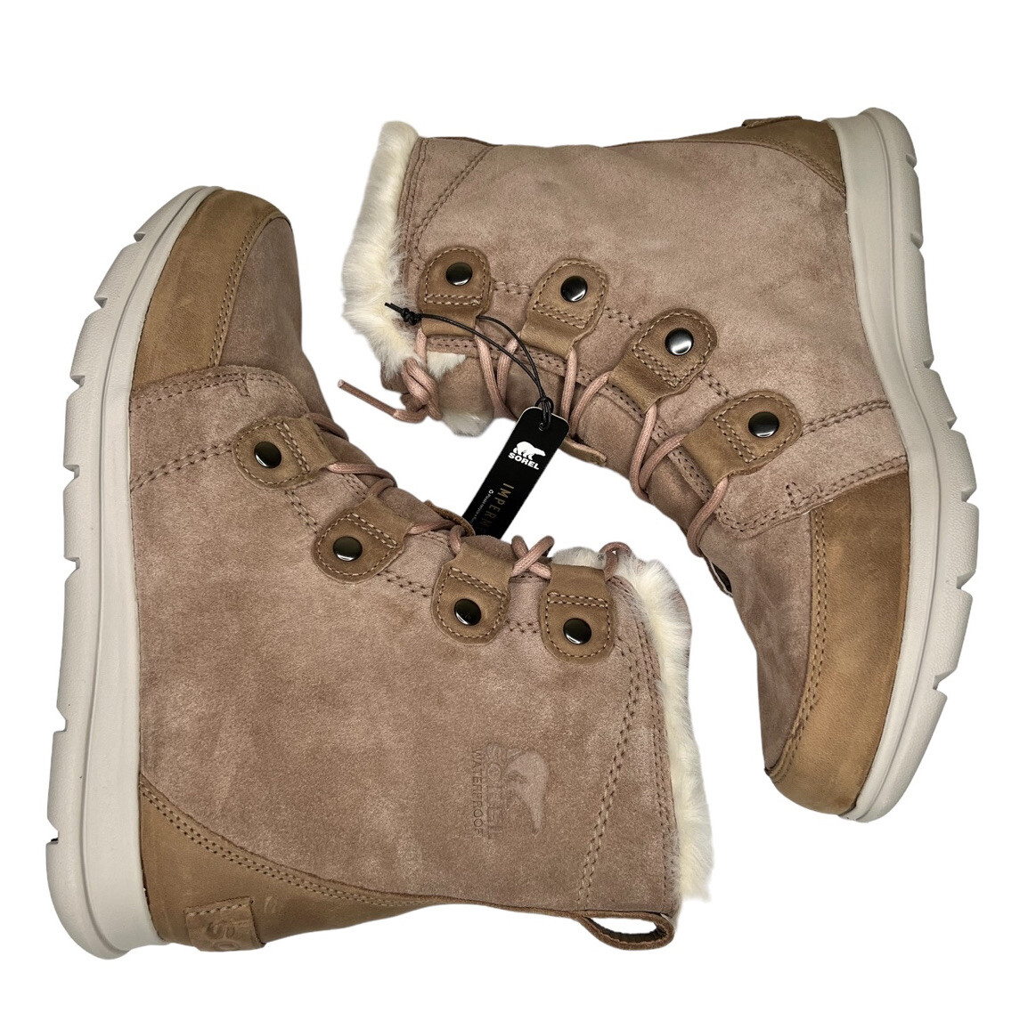 SOREL Explorer Joan Ash Brown Winter Boots Women’s Size 10 image 6