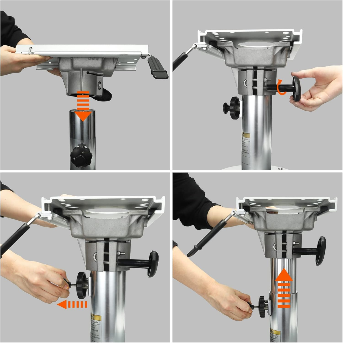 Best Budget Boat Pedestal Seat Aluminum Adjustable Height Locking