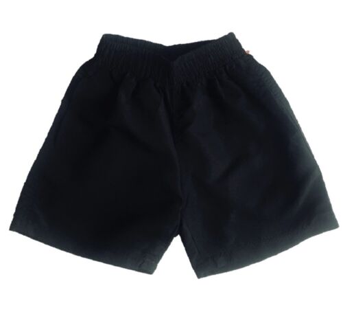 Boys Kids Multipocket Plain Swim Shorts Mesh Lined Swimming Trunks Ages 3-16 - Picture 2 of 7