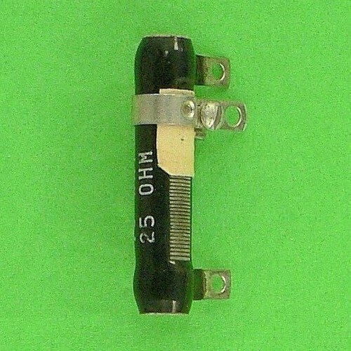 25 Ohm 10W Wirewound Power Resistor w\ Adjustable Tap Solder Tabs Ceramic Case - Picture 4 of 4