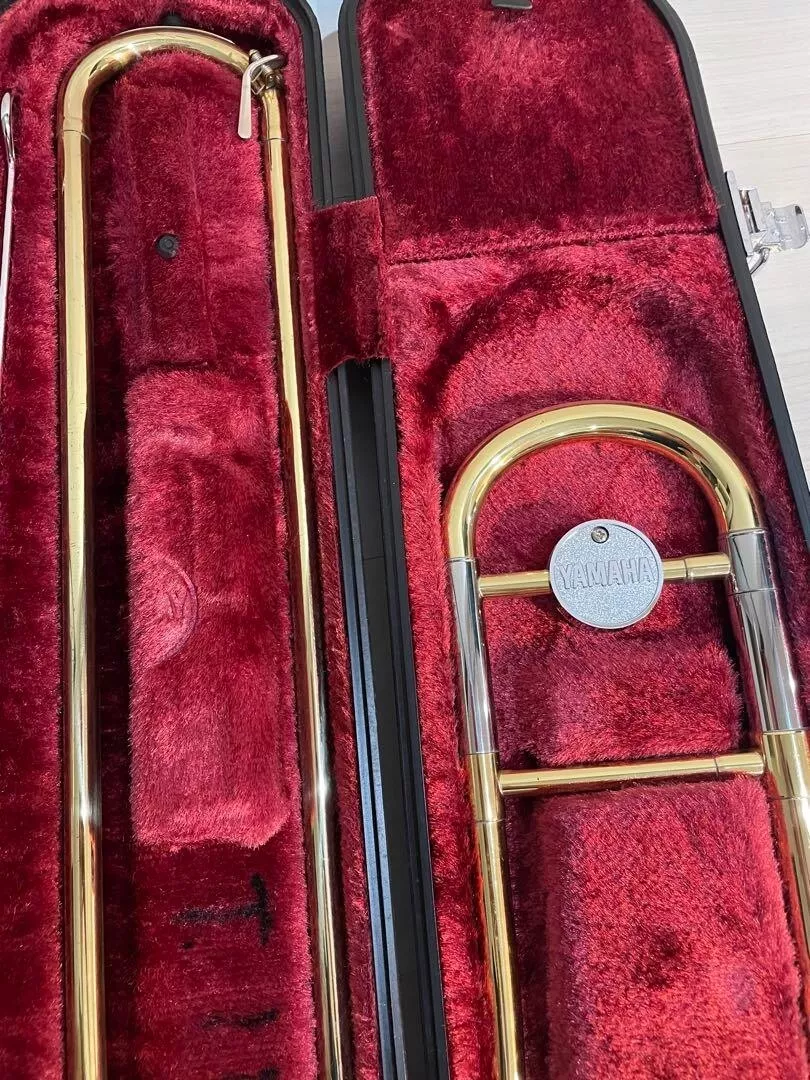 Yamaha YSL-455G Tenor Trombone Musical instrument w/case from