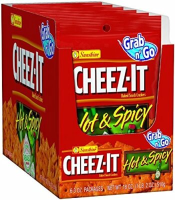 Cheez-it Hot and Spicy Baked Snack Crackers 3oz (6-Bags) | eBay