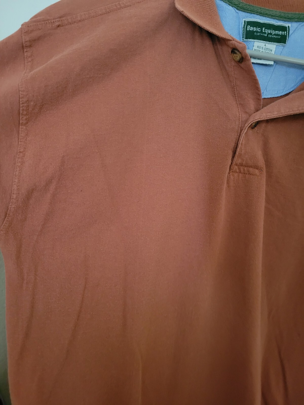 Basic Equipment Collared Long sleeve t shirt size… - image 2