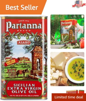 Robust Castelvetrano Extra Virgin Olive Oil - Authentic Sicilian Flavor