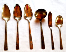 6 Serving Pc Nobility Plate Caprice 1937 Ladle Butter Spreader Knife Sugar Spoon