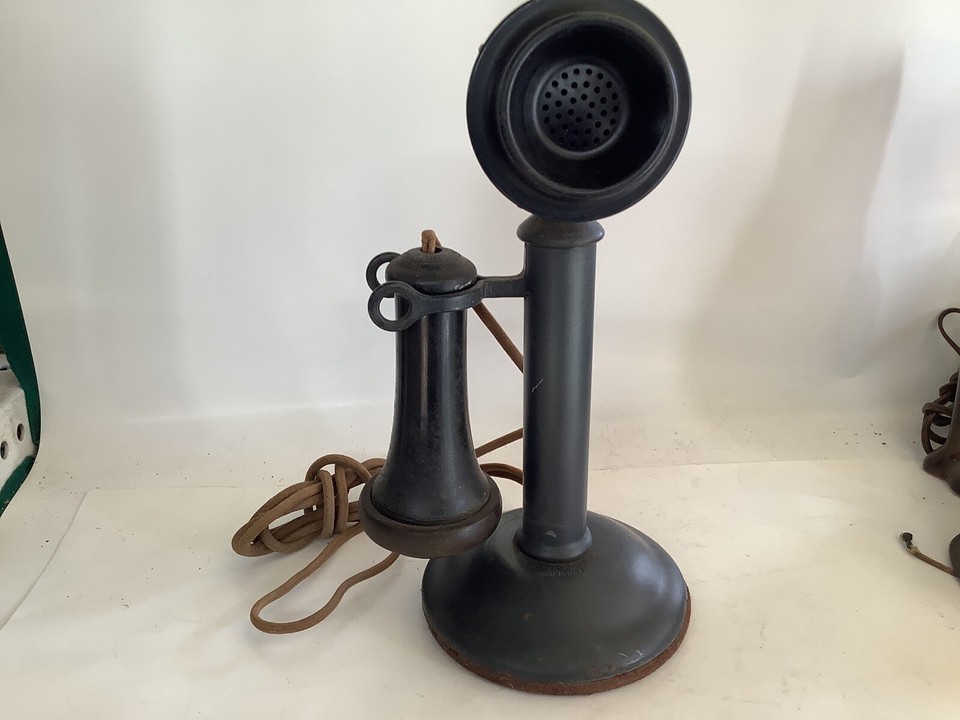 1915 Western Electric 40 AL Candlestick Phone W/ Kellogg S & S Co
