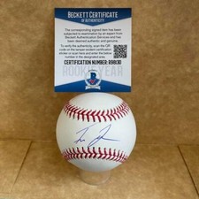 IVAN JOHNSON CINCINNATI REDS ROOKIE YEAR SIGNED AUTO M.L. BASEBALL BAS R98130