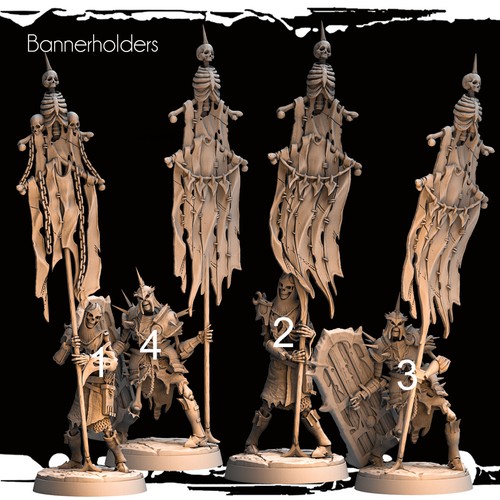 Dungeons & Dragons NPC Enemy Playable Character - Skeleton Army Bannerholder - Picture 6 of 7