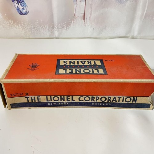 LIONEL 2671WX LIONEL LINES WHISTLE TENDER Black O gauge Postwar Original Box - Picture 12 of 14