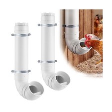 2 Set Automatic Chicken Feeder No Waste - 13 Pounds Large Capacity ... Fast Ship