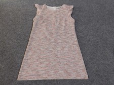 loft dress 12 womens pink sleeveless a-line zip polyester