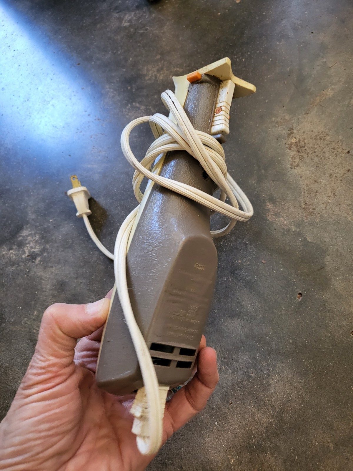 Vintage General Electric Slicing Knife EK15 Grey/Whit WORKS Carver